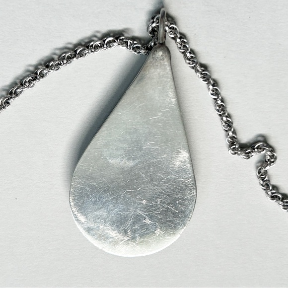 Vintage Southwestern Turquoise Sterling Silver Adjustable Necklace - Picture 9 of 10